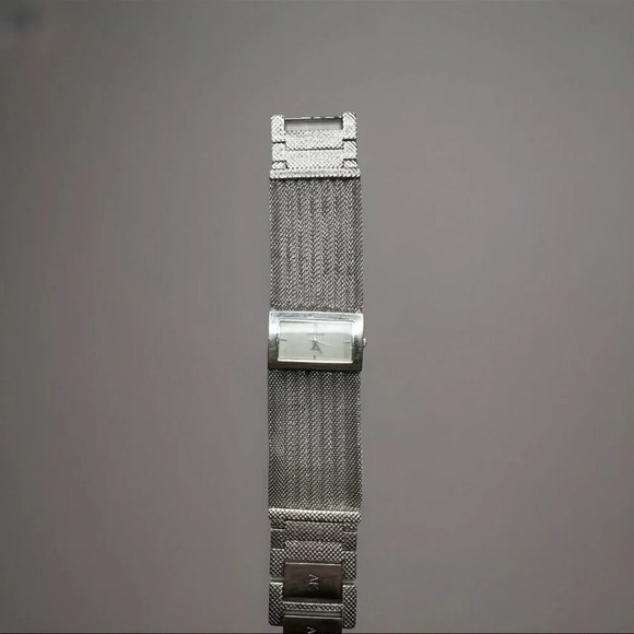 Women’s Anne Klein Silver Tone Metal Mesh Watch - Picture 3 of 5